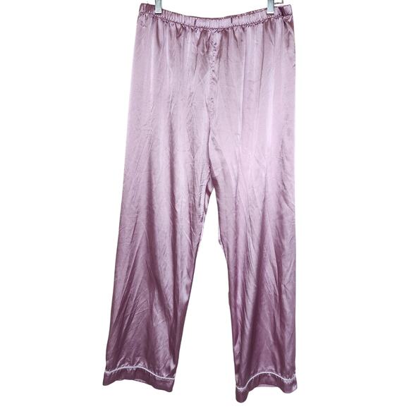 Satin XL Pink Pajama Pants - Picture 1 of 3